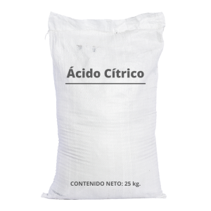 Acido citrico para reposteria de 25 kgs